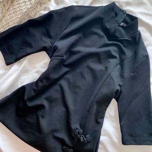 Shein Mandarin Collar Bodycon dress with slit🍥